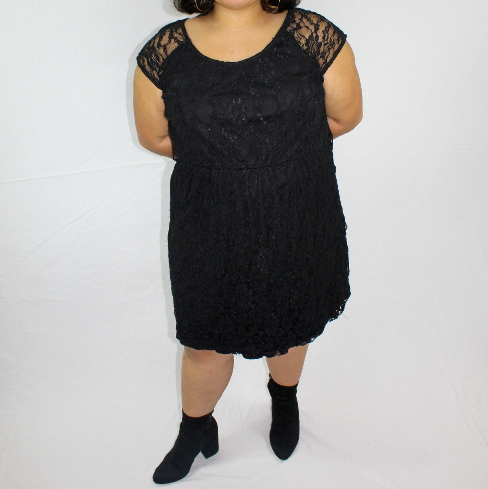 Delirious Black Lace Dress